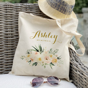 Sac fourre-tout de demoiselle d'honneur floral ivo