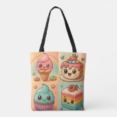 Sac fourre-tout de dessert Kawaii (Dos)