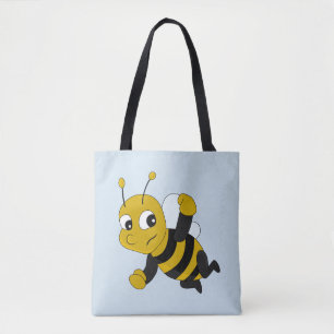 Sac fourre-tout de dessin animé d'abeilles