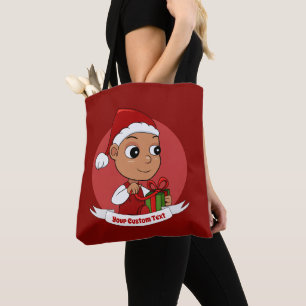 Sac fourre-tout de dessin animé de Noël mignon