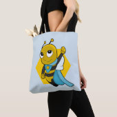 Sac fourre-tout de dessin animé Superhero bee (De près)