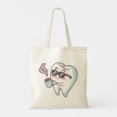 Sac fourre-tout de dessin pour dents cool - Design (Dos)