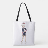 Sac fourre-tout de devis de mode pour filles (Dos)