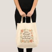 Sac fourre-tout de devis floral (Devant (produit))