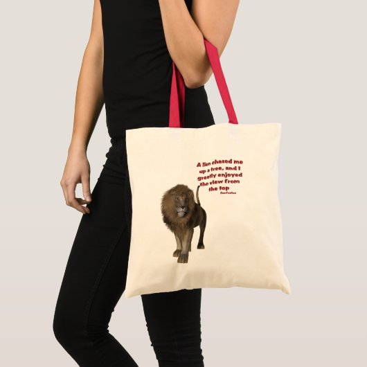 Sac fourre-tout de devis Inspirationnel Lion Confu (Devant (produit))