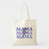 Sac fourre-tout de devis Mama Mama Mama bleu et vi (Devant)