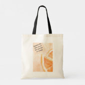 Sac fourre-tout de devis orange - frais et inspira (Dos)