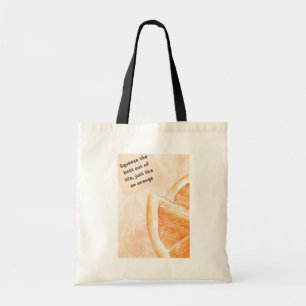 Sac fourre-tout de devis orange - frais et inspira