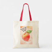 Sac fourre-tout de devis Peach - Frais et Inspirat (Dos)