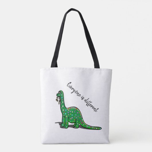 Sac fourre-tout de dinosaure vert mignon (Dos)
