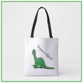Sac fourre-tout de dinosaure vert mignon