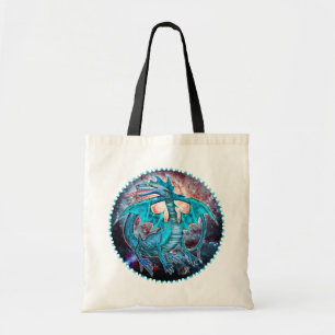 Sac fourre-tout de dragon cosmique Turquoise