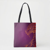 Sac fourre-tout de dragon violet (Devant)