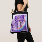 Sac fourre-tout de fées violet (De près)