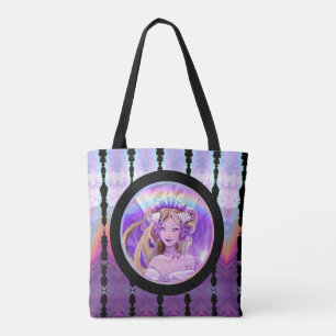 Sac fourre-tout de fées violet