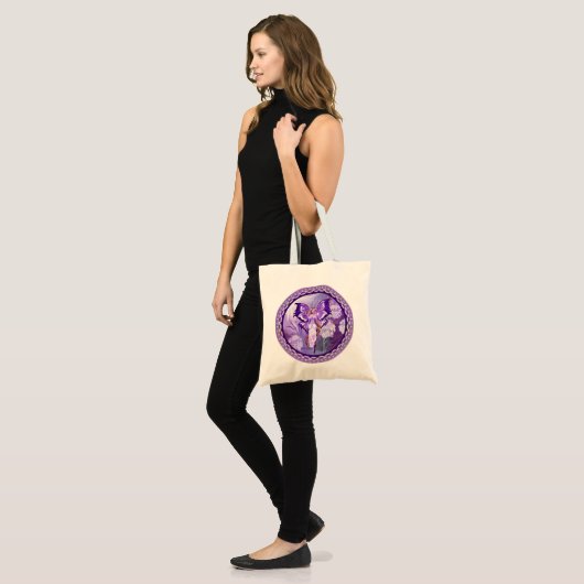 Sac fourre-tout de fées violet (Devant (modèle))