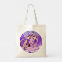 Sac fourre-tout de fées violet
