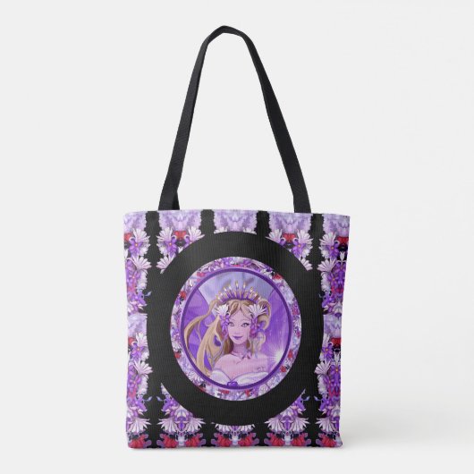 Sac fourre-tout de fées violet (Dos)