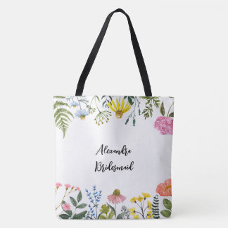 Sac fourre-tout de femme de chambre florale person