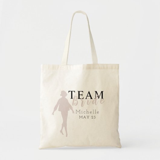 Sac fourre-tout de fête de mariée éditable de la b (Devant)