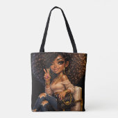 Sac fourre-tout de fille chibi mignonne (Dos)