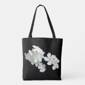 Sac fourre-tout de fleurs blanches (Dos)