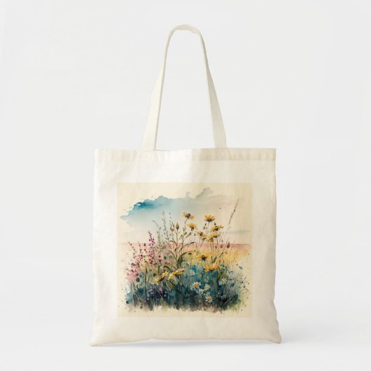 Sac fourre-tout de fleurs de champ (Devant)