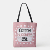 Sac fourre-tout de fleurs de coton 25 cents (Dos)
