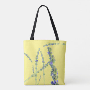Sac fourre-tout de fleurs de lavande violette