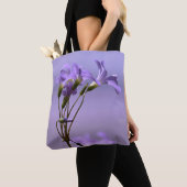 Sac fourre-tout de fleurs violettes (De près)