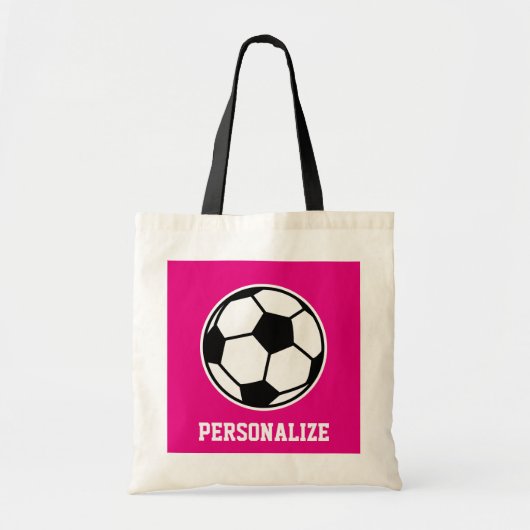 Sac fourre-tout de football rose pour les filles é (Devant)