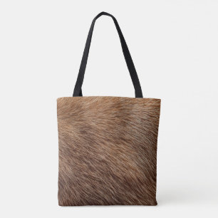 Sac fourre-tout de fourrure animale