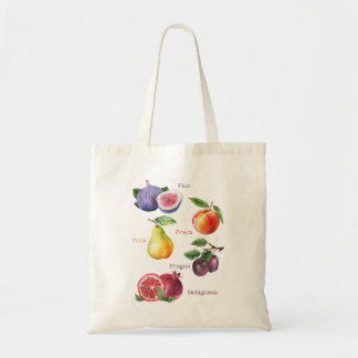 Sac fourre-tout de fruits italiens Mots italiens s