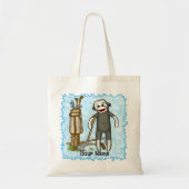 Sac fourre-tout de golf de Sock Monkey Golfer (Devant)