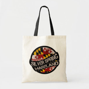 Sac fourre-tout de grunge du drapeau du Maryland d
