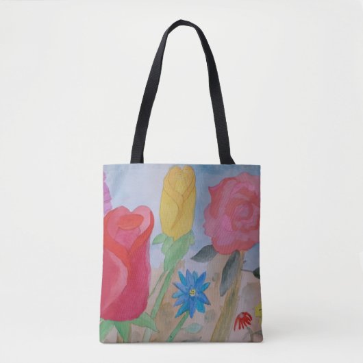 Sac fourre-tout de jardin fleuri d'été (Devant)