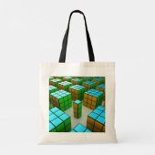 Sac fourre-tout de jeu de puzzle de cubes géométri (Dos)