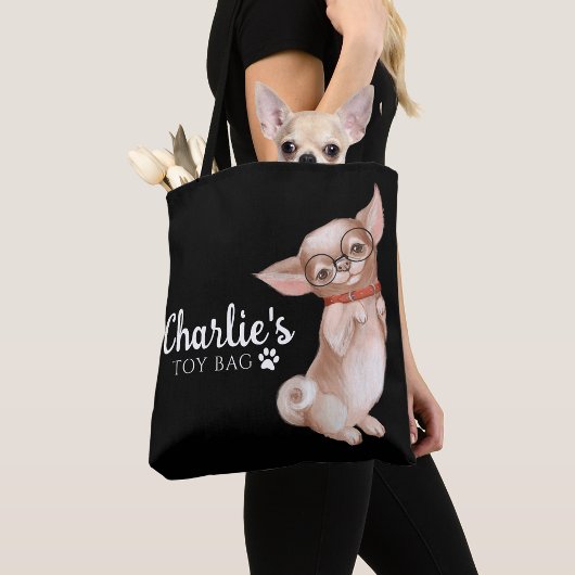 Sac fourre-tout de jouets Chihuahua