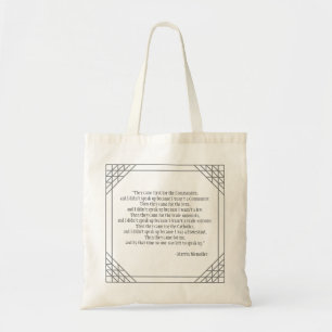 Sac fourre-tout de la citation sur les droits de l