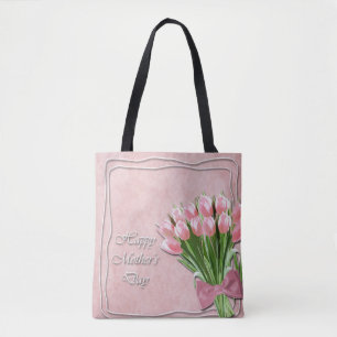 Sac fourre-tout de la fête des mères de Tulipes ro