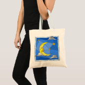 Sac fourre-tout de la lune de verre, des étoiles e (Devant (produit))