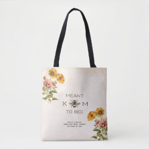 Sac fourre-tout de la mariée d'abeilles
