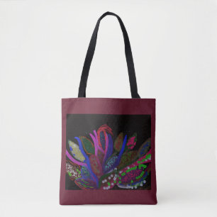 Sac fourre-tout de la vie marine sous-marine color