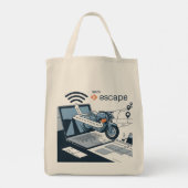Sac fourre-tout de la voie d'évasion numérique Nom (Dos)