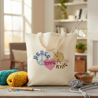 Sac fourre-tout de laine et fournitures de tricota
