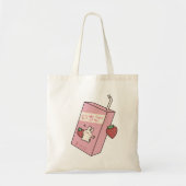Sac fourre-tout de lait de fraise mignonne (Devant)