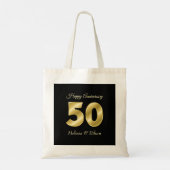 Sac fourre-tout de l'anniversaire des numéros d'or (Dos)