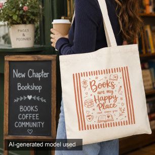 Sac fourre-tout de lecteur pour l'endroit heureux 
