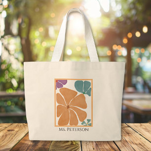 Sac fourre-tout de l'enseignant d'aquarelle Retro