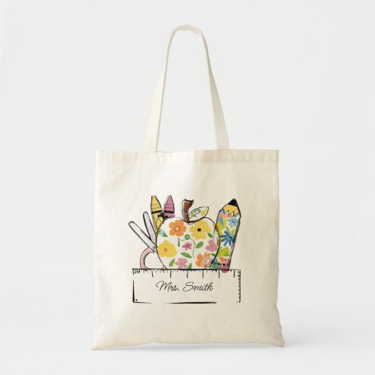 Sac fourre-tout de l'enseignant Retour à l'école (Devant)